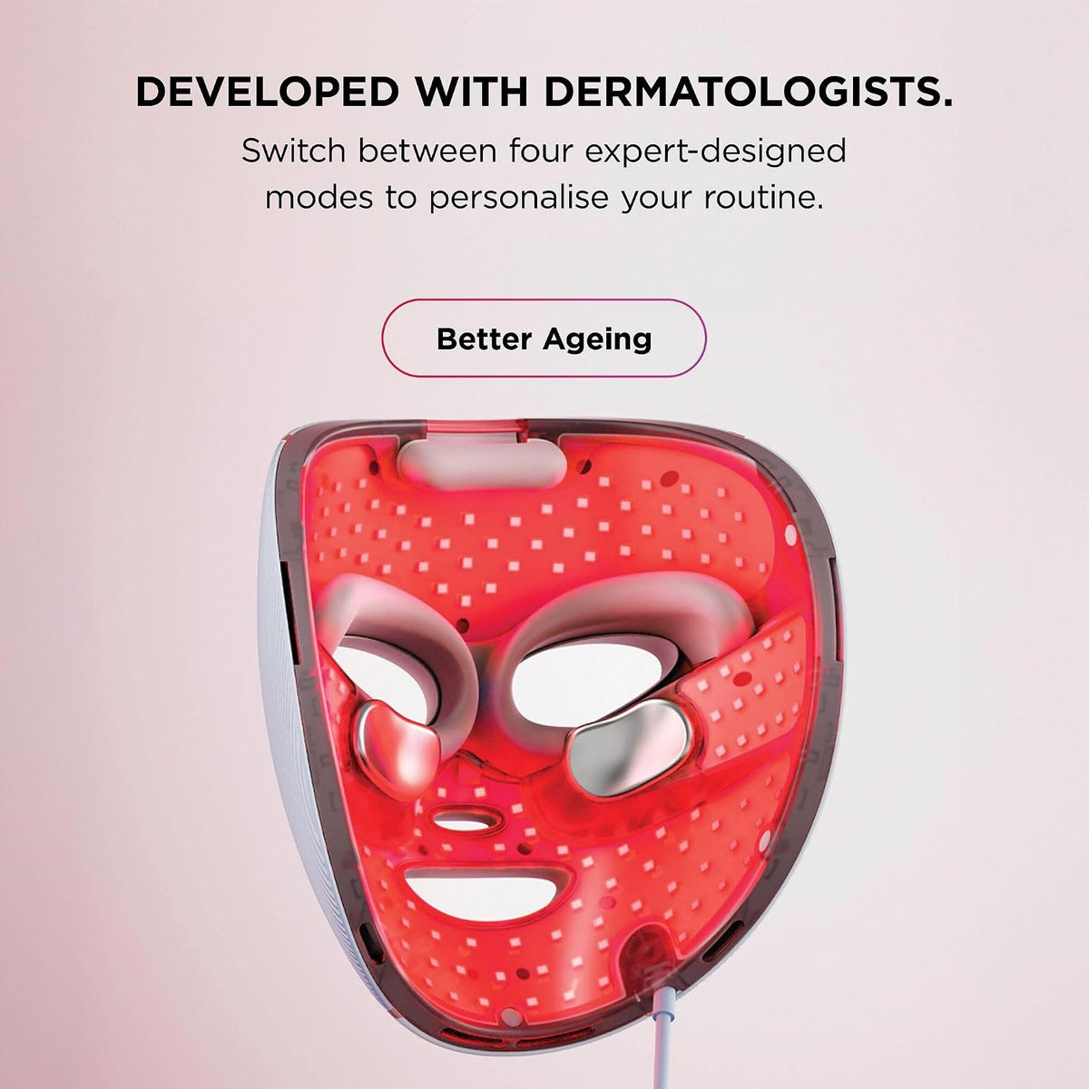 CryoGlow LED Face Mask with Under-Eye Cooling
