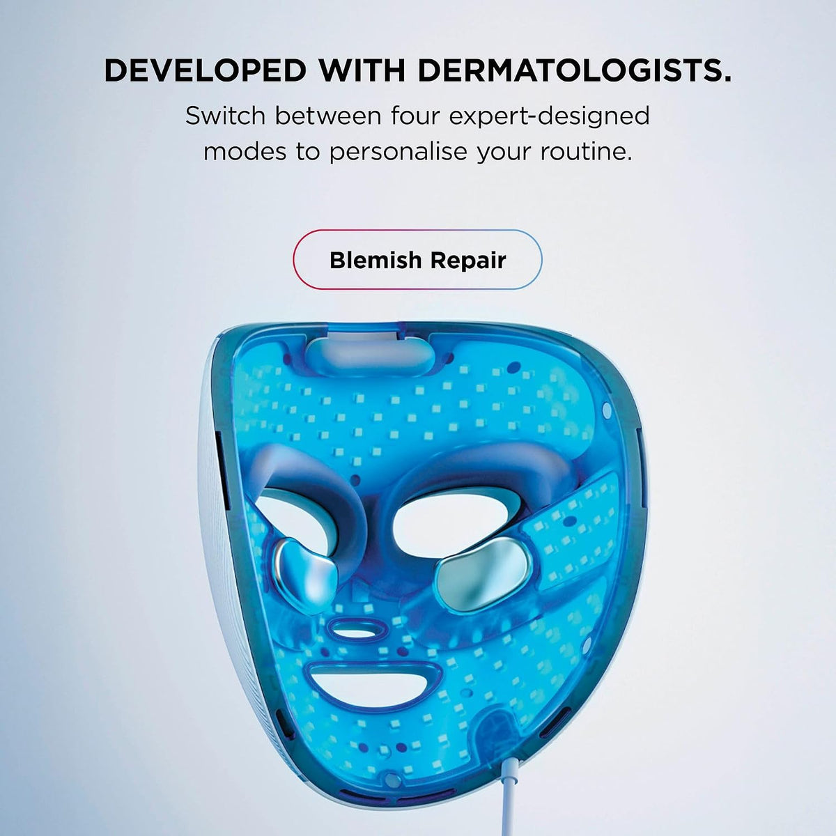 CryoGlow LED Face Mask with Under-Eye Cooling