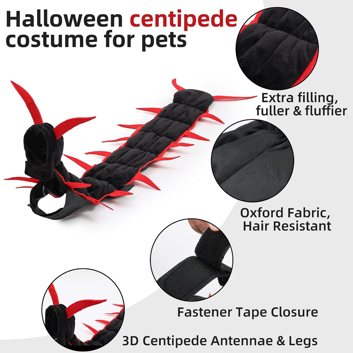 Halloween Centipede Pet Costume