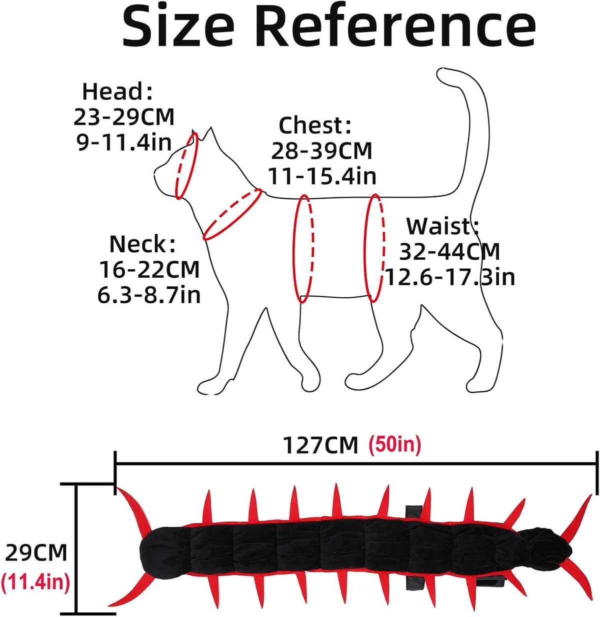 Halloween Centipede Pet Costume