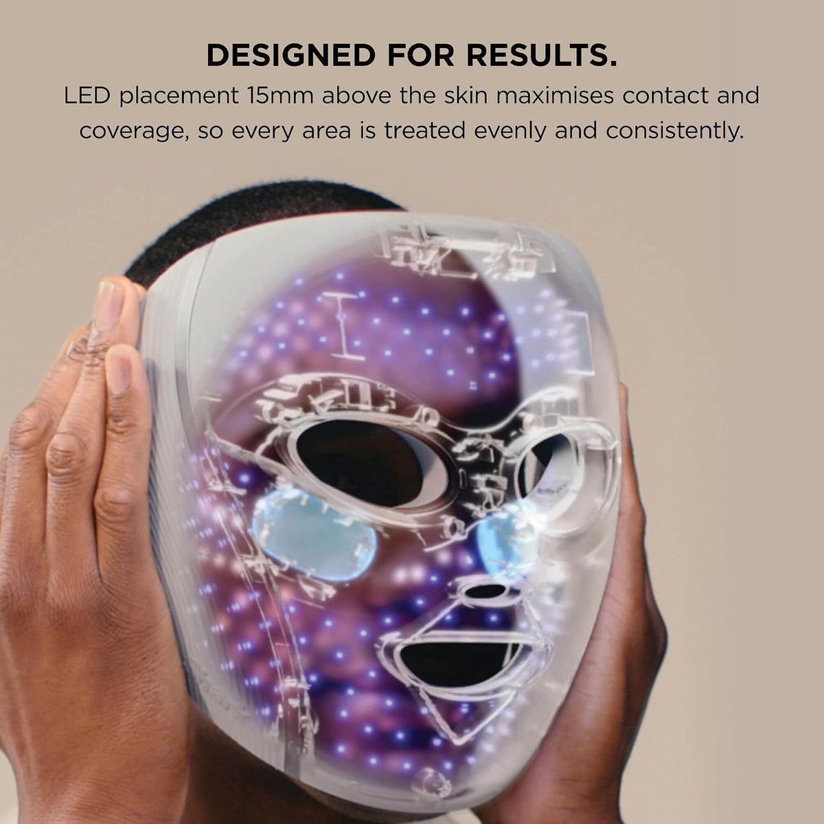 CryoGlow LED Face Mask with Under-Eye Cooling
