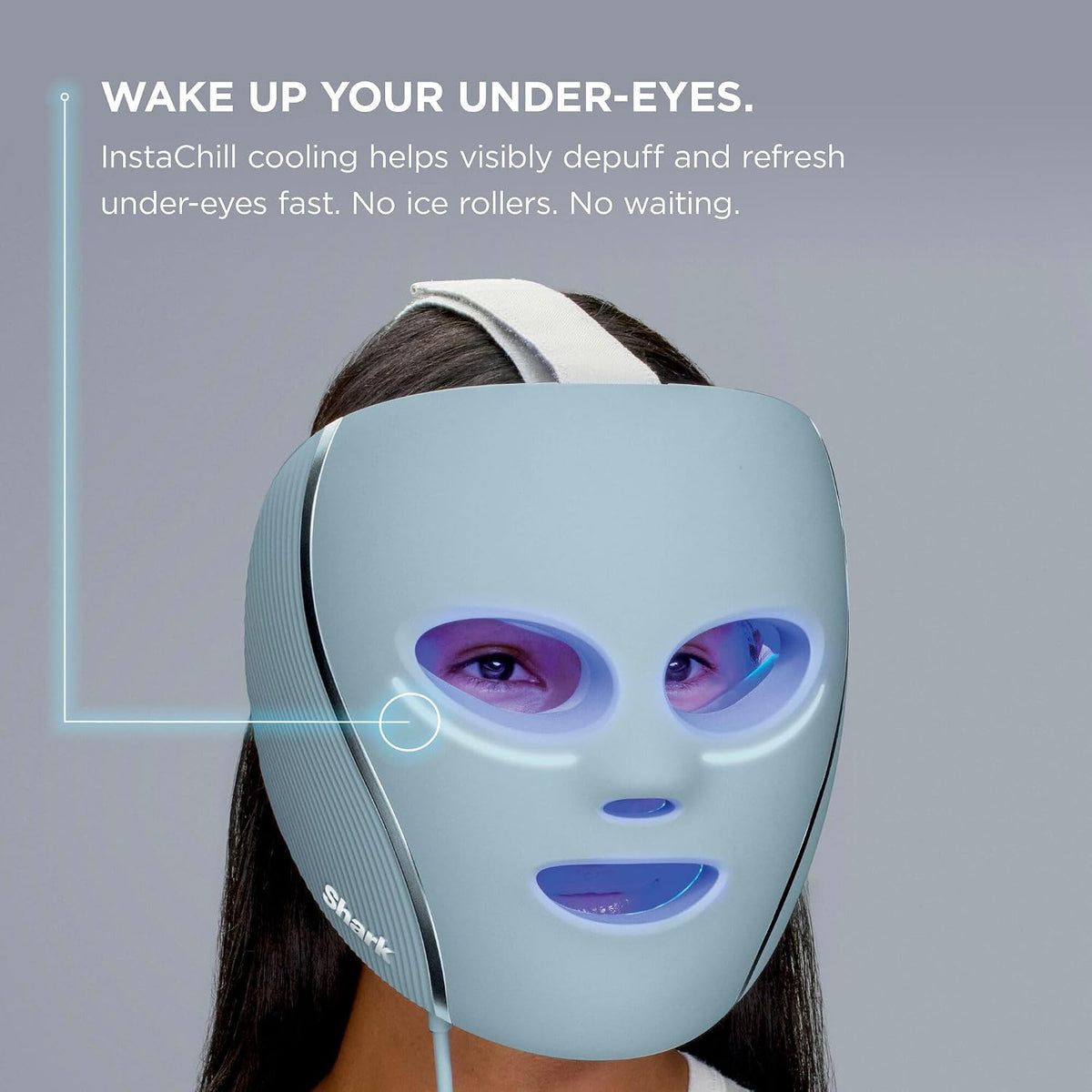 CryoGlow LED Face Mask with Under-Eye Cooling