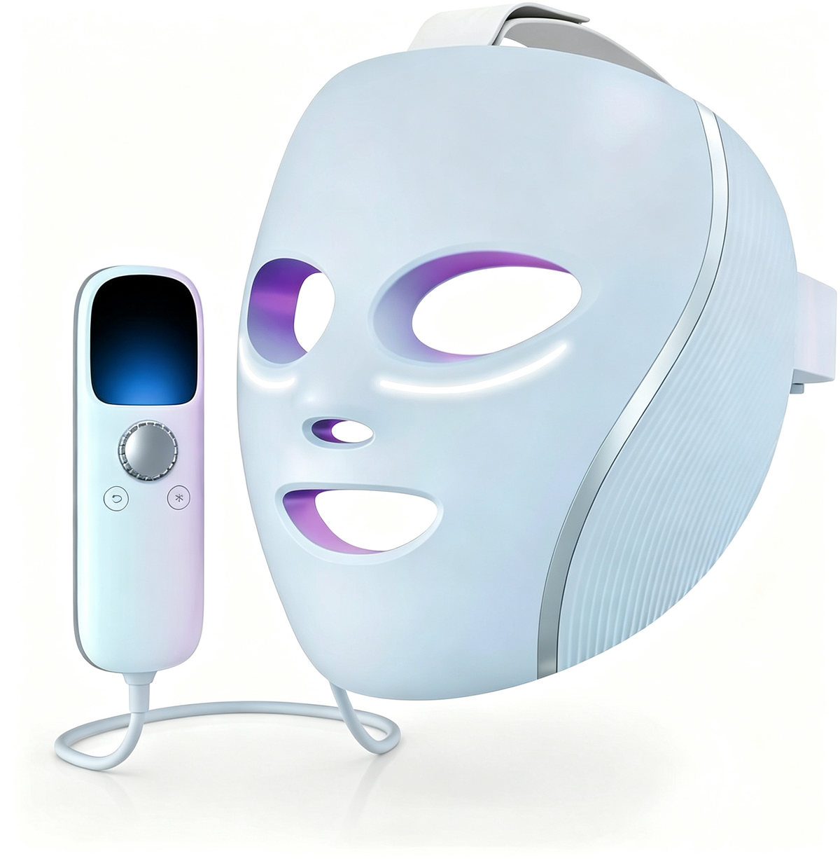 CryoGlow LED Face Mask with Under-Eye Cooling