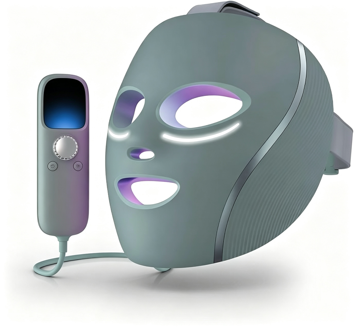 CryoGlow LED Face Mask with Under-Eye Cooling