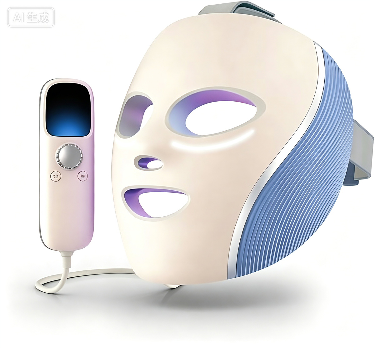 CryoGlow LED Face Mask with Under-Eye Cooling