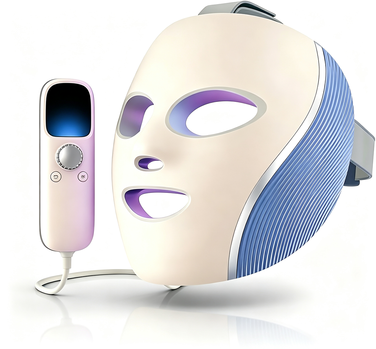 CryoGlow LED Face Mask with Under-Eye Cooling