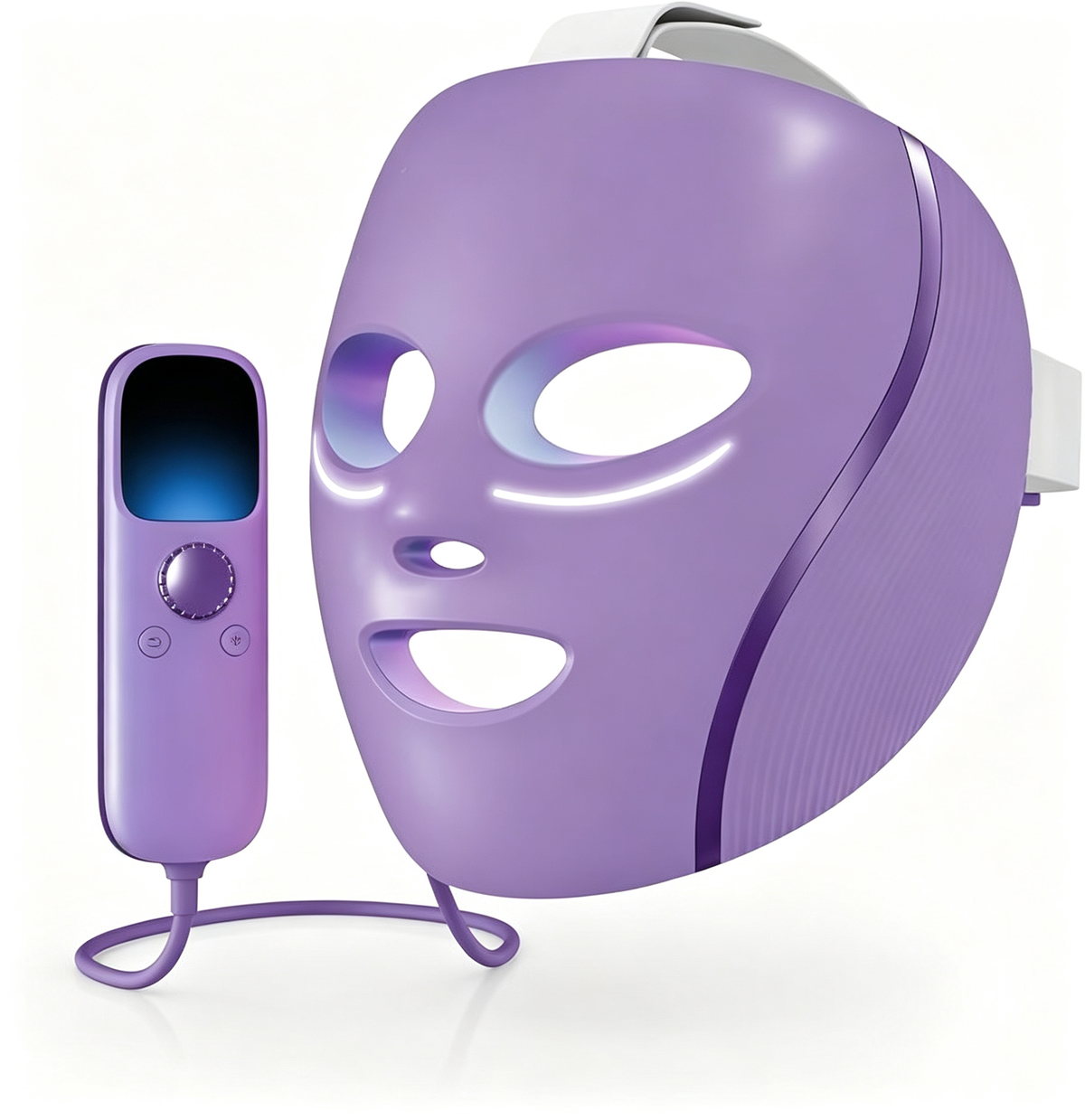 CryoGlow LED Face Mask with Under-Eye Cooling