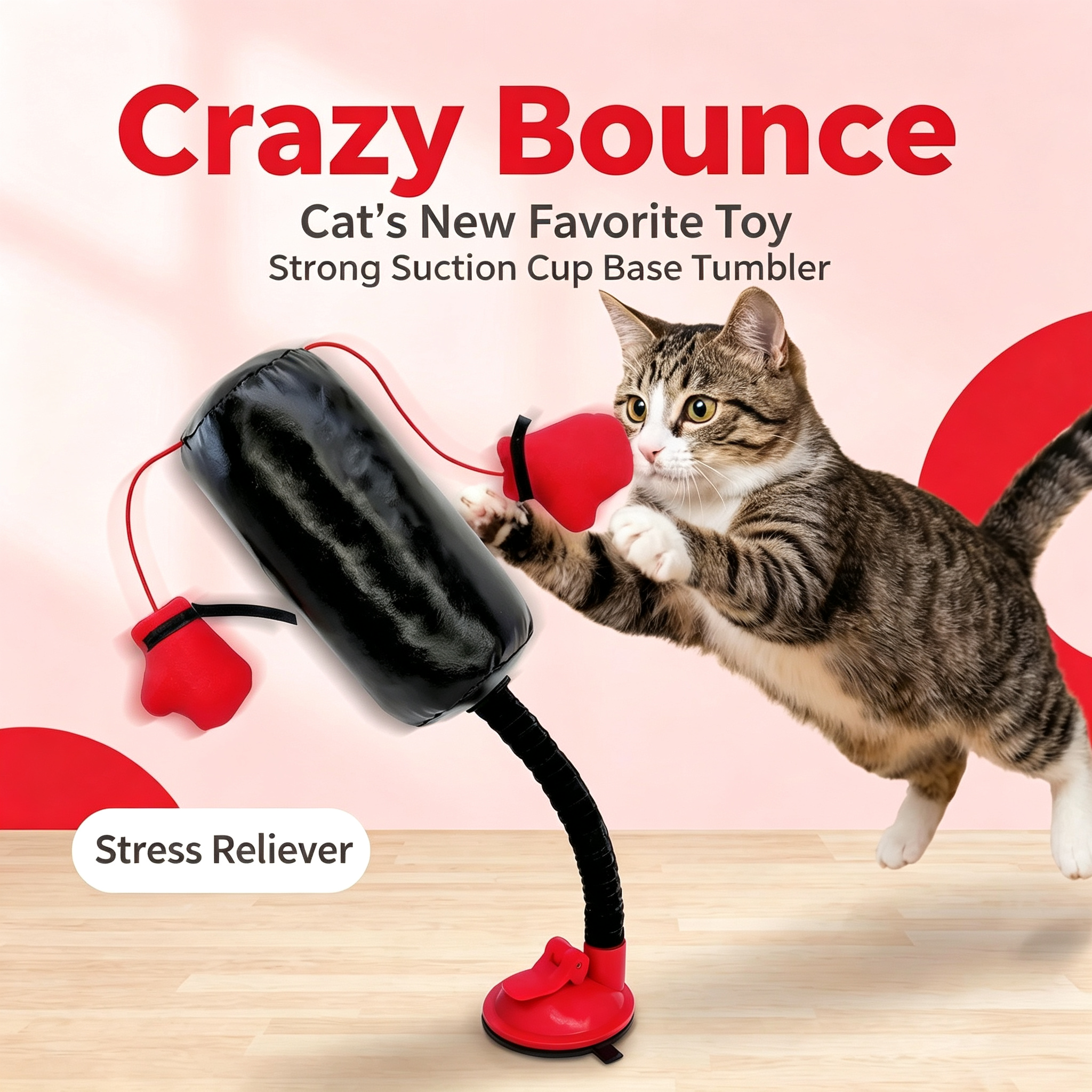 Cat Boxing Gloves Fun Teaser Toy